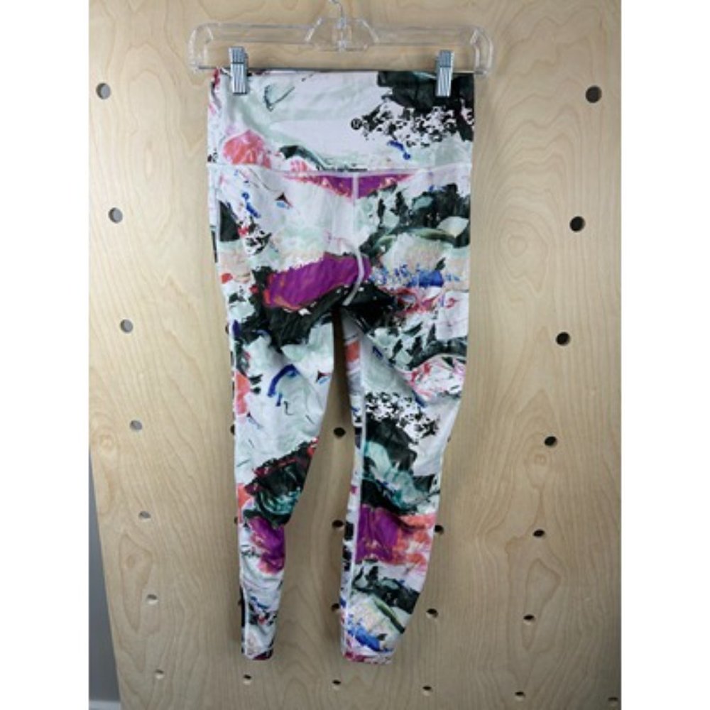 Lululemon High Times Pant Full-On Luon Pigment Wave Multi Biggie White Black 4 - Picture 7 of 11
